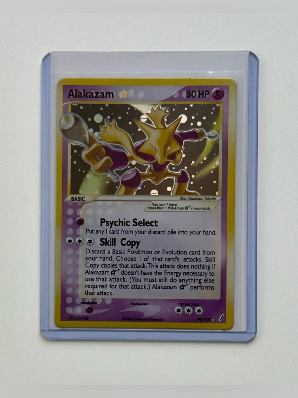 Alakazam GOLD STAR 99/100 EX Crystal Guardians SHINY RAW POKEMON CARD Fan Art